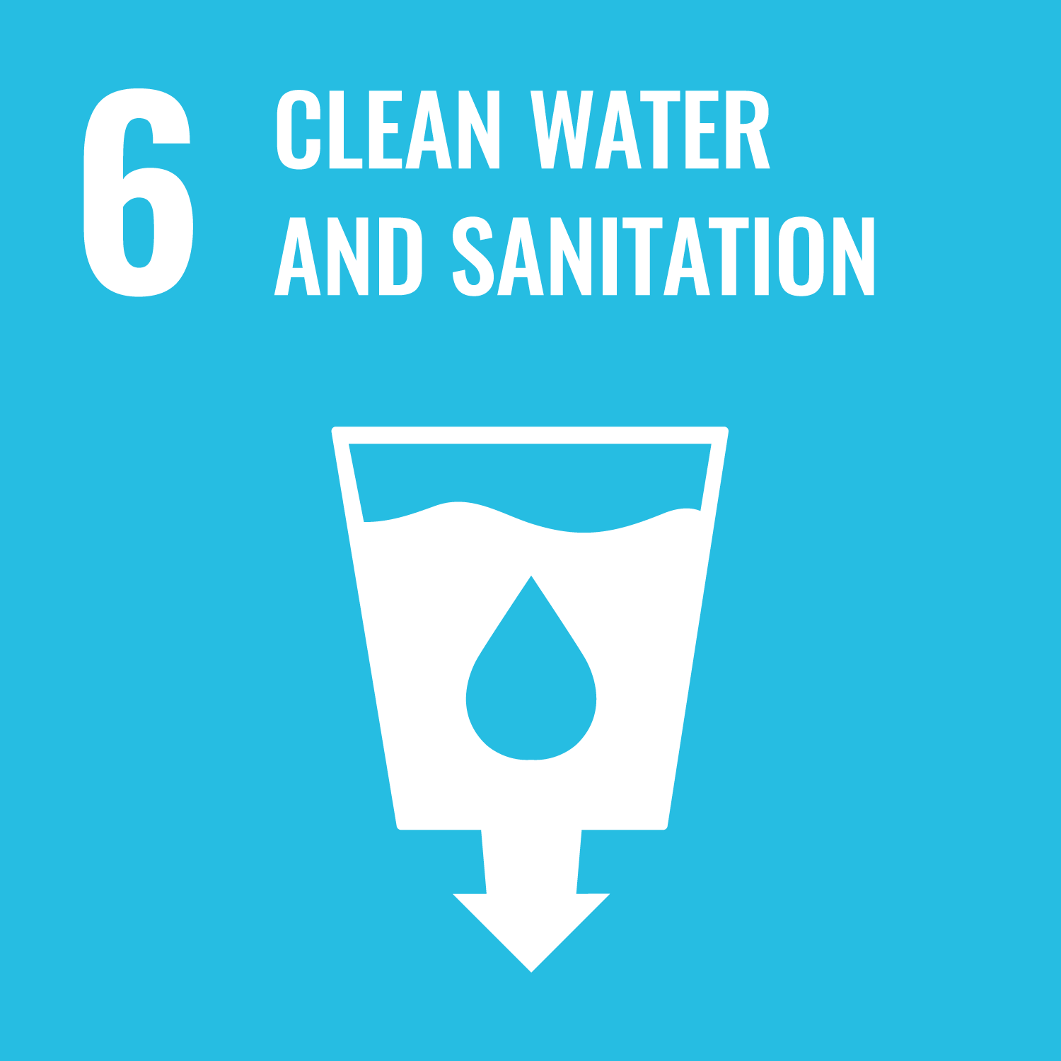 SDG6 Clean Water and Sanitation symbol